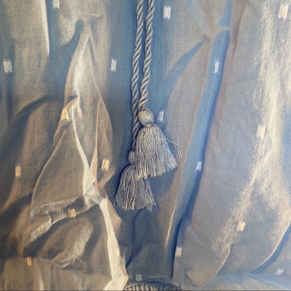 J.Crew Light Blue Peasant Blouse - Picture 3 of 6